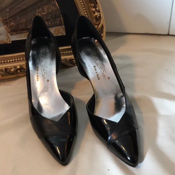 Vintage Paco Vera mixed Leather Pumps - Picture 1 of 8